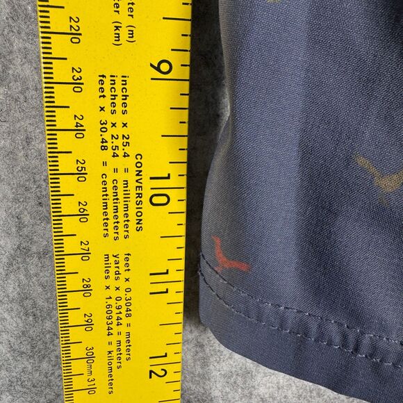 Club Ride Shorts Mens Size 34x11 Blue Cargo Cactus Bird Adjustable Waist - Picture 3 of 13